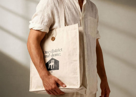 Sac à longues anses en coton recyclé