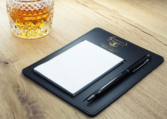 Support bloc note en cuir recyclé PL136094