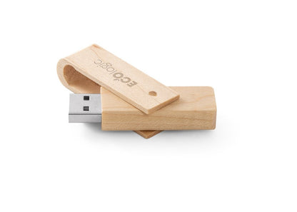 Clé USB rotative Personnalisée en Bambou