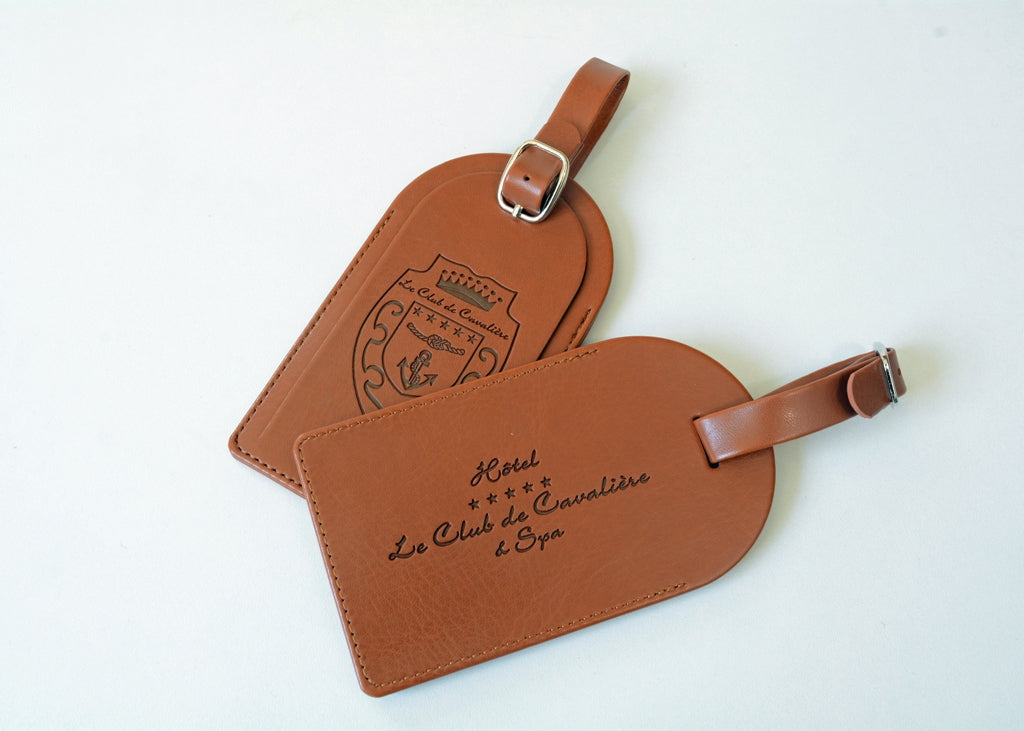 Etiquette de Bagage en simili cuir personnalisée