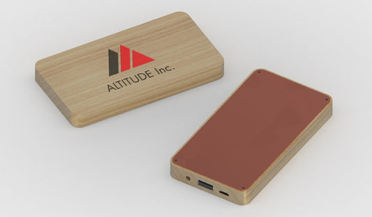 Powerbank en Bambou Personnalisée
